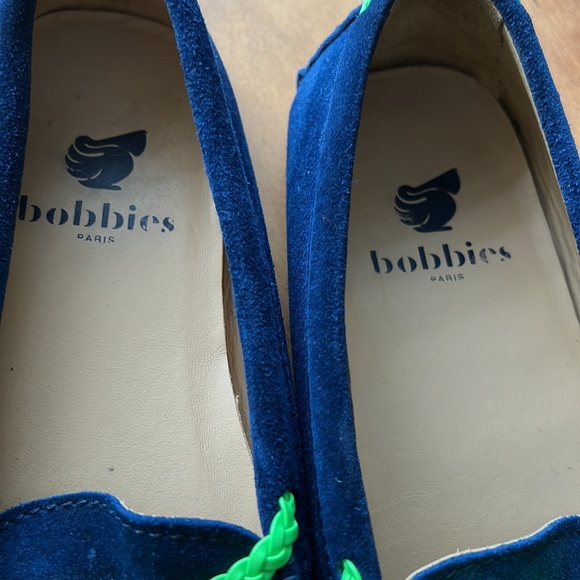 Bobbies Paris Blue Suede Slip On Driving Loafer - Picture 3 of 7